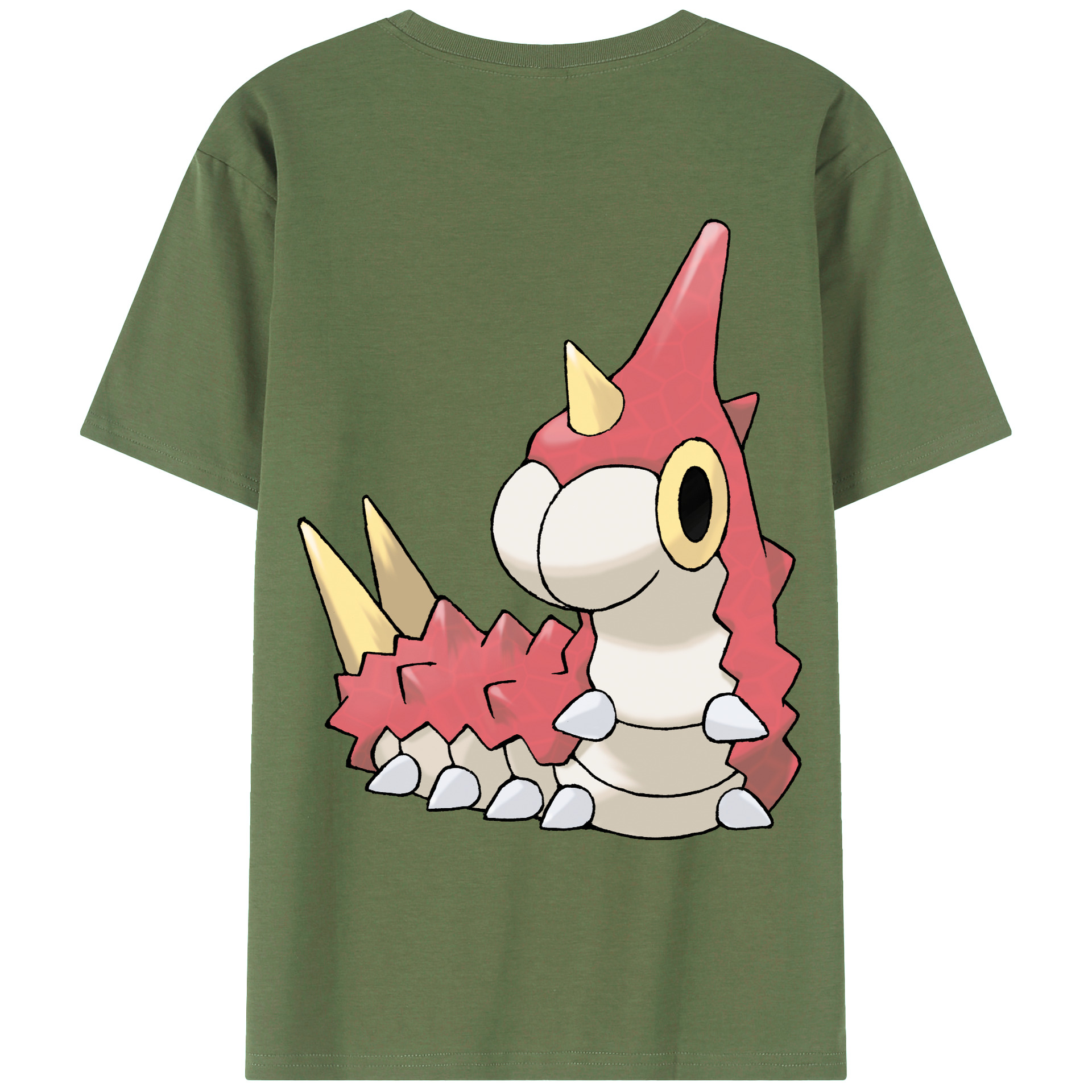 （画像用） ポケットモンスター Pokémon 綿100％ メンズ半袖Tシャツ（バックプリント） 通気性